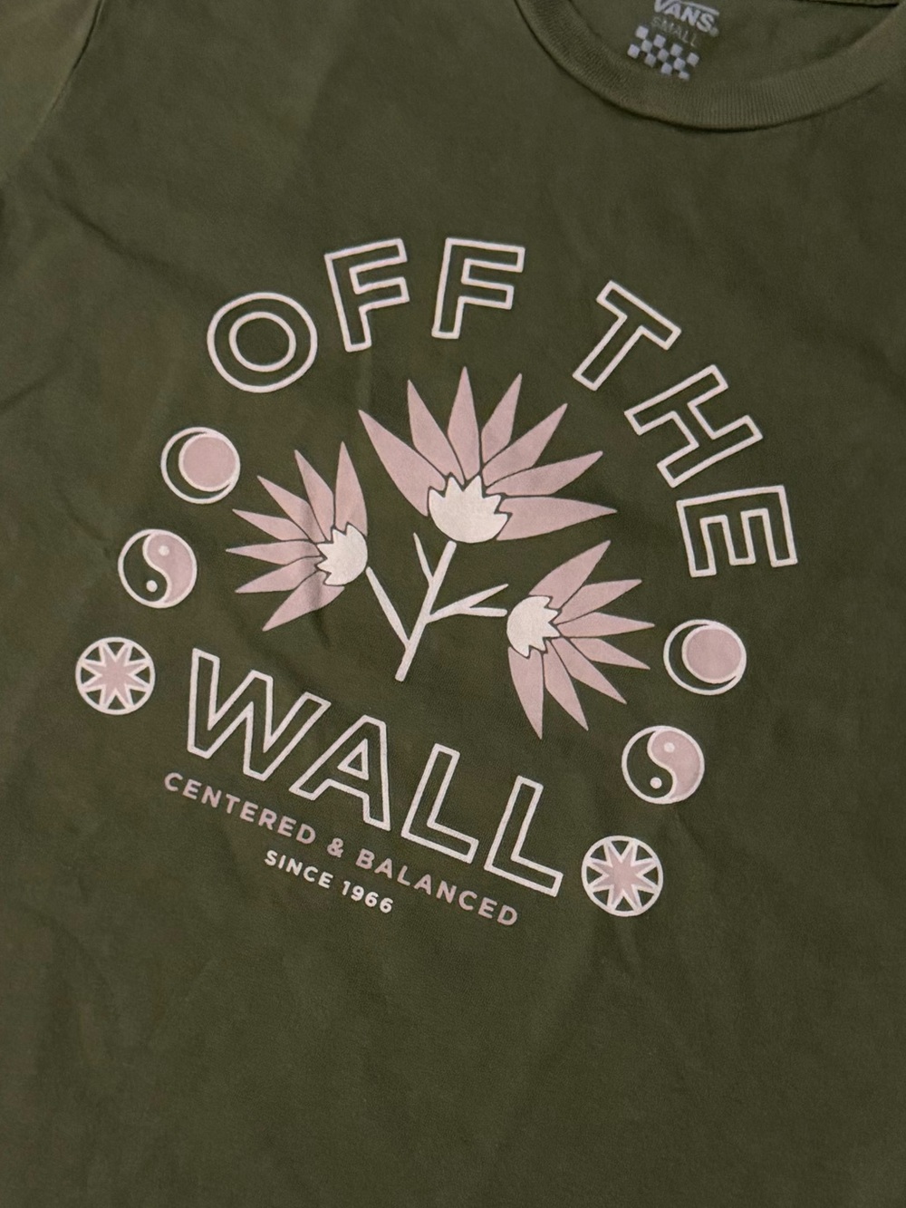Vans 'Off The Wall' Centered & Balanced Olive Graphic Tee